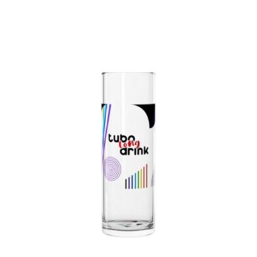 Vaso de tubo transparente para empresas