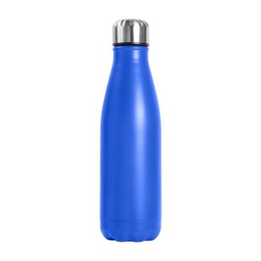 Botella de acero inoxidable corporativas color azul