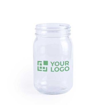 Jarra de cristal personalizada sin asa