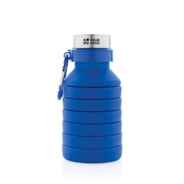 Botellas plegables de viaje con mosquetón