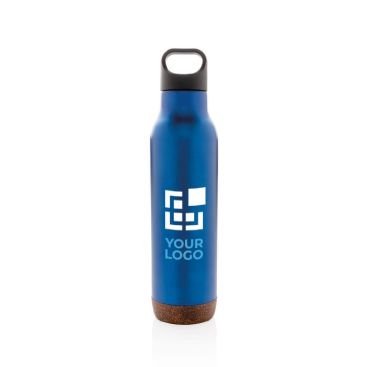 Botellas de acero con basa de corcho