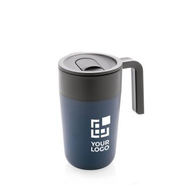 Taza con función térmica, tapa y asa