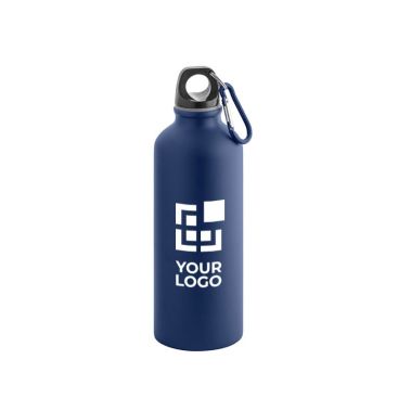 Botellas de aluminio de colores con mosquetón