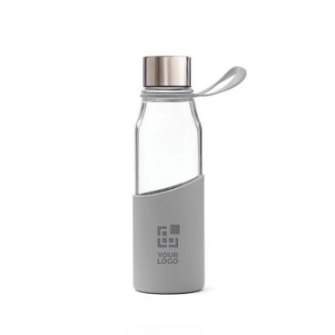 Botella de cristal con origina funda