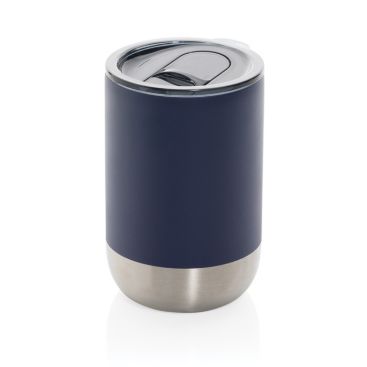 Vasos térmicos de acero con tapa antigoteo y base metalizada 360ml