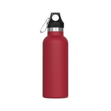 Botella de acero inoxidable antigoteo con mosquetón 500ml