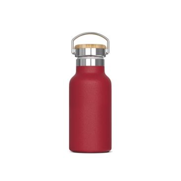 Botella térmica con recubrimiento de polvo y asa de transporte 350ml