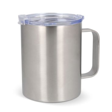 Tazas takeaway para publicidad de cerámica con detalle de metal 350ml