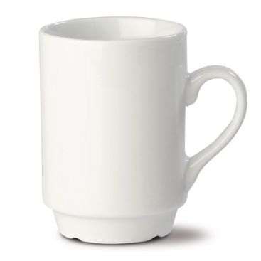 Elegante taza para publicidad de porcelana blanca 160ml