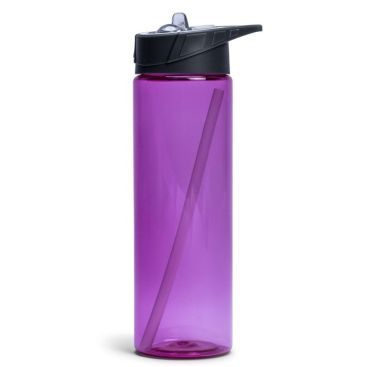 Botellas de plástico transparente libre de BPA con pajita 700ml