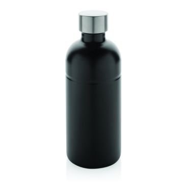 Botella de acero inoxidable reciclado con sistema antifugas 800ml color negro