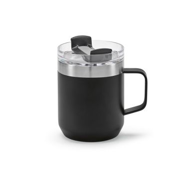 Taza de acero con tapa giratoria y aspecto robusta 350ml