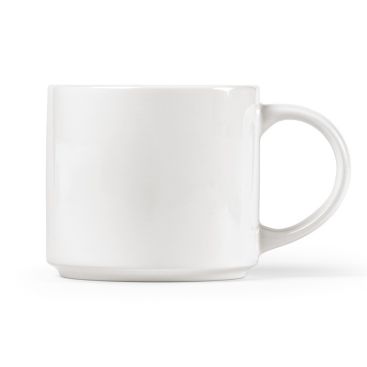 Tazas de cerámica blancas para destacar el logo con asa grande 400ml