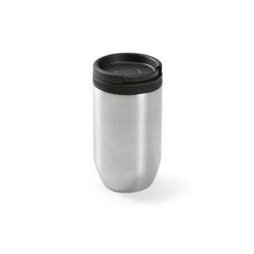 Vaso térmico de viaje metalizado con tapa de colores 320ml