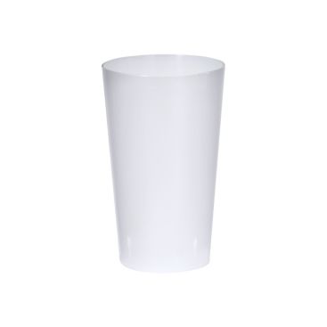 Vasos alargados reutilizables de plástico transparente 330ml