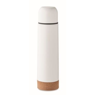 Termo con logo de acero inoxidable con base de corcho 500ml
