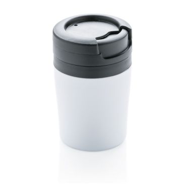 Vasos térmicos con logo de tamaño compacto y tapa antigoteo 160ml