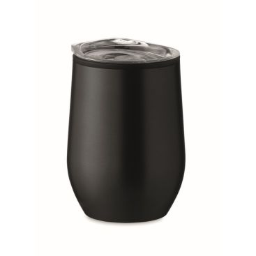 Vaso de acero inoxidable con tapa para transparente 350ml Colors