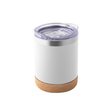 Vasos termo de acero con diseño minimalista y base de corcho 400ml