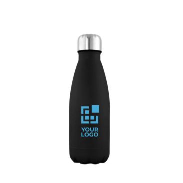 Botellas de acero de colores con tapón plateado 500ml