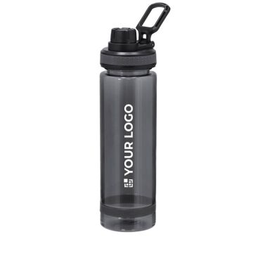 Botella grande translúcida con dosificador 1L