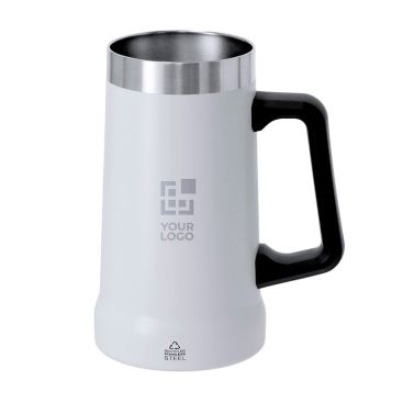 Jarra de acero con diseño moderno para merchandising 700ml