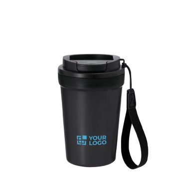 Vasos para llevar con acabado frosted y tapa hermética 400ml