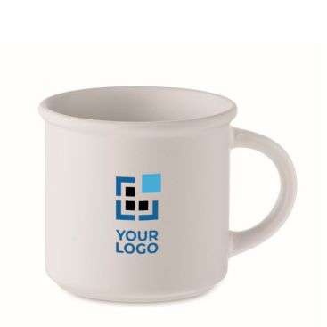 Taza monocromática en color mate con borde superior 300ml