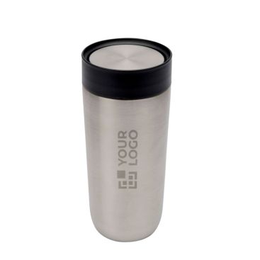 Vasos térmicos take away de acero con apertura de pulsador 350ml