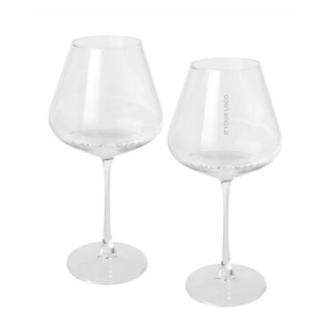 Juego de dos copas de vino con base ancha y estilo elegante 680ml