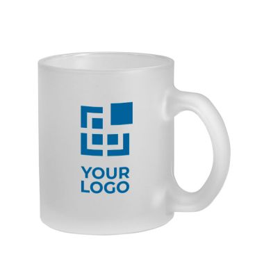 Tazas de vidrio con logo esmerilado con efecto hielo 340ml