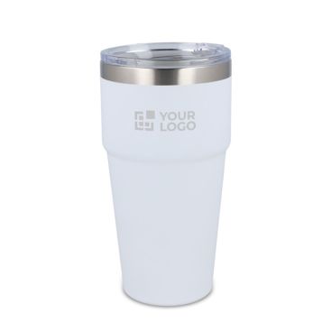 Vasos take away de colores llamativos e interior cerámico 500ml