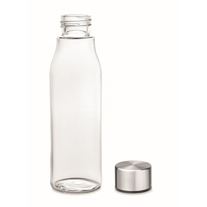 juego 2 botellas cristal en color blanco, ideal - Compra venta en  todocoleccion