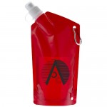 Botella enrollable con logotipo rojo