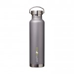 Botellas agua metálicas personalizadas gris