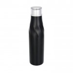Botellas de acero personalizadas negro