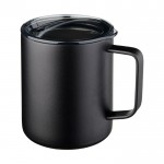 Taza térmica con logo negro