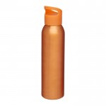 Botella de aluminio sin BPA color naranja