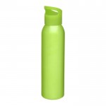 Botella de aluminio sin BPA color verde lima