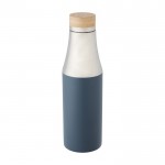 Botella de acero inoxidable para empresas color azul petróleo tercera vista