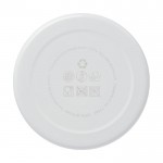 Botella de aluminio reciclado de acabado mate con mosquetón 770ml color blanco tercera vista