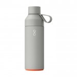 Botella termo de acero y plástico reciclado 500ml Ocean Bottle color gris
