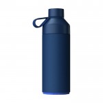 Botella termo de acero y plástico reciclado 1L Ocean Bottle color azul marino segunda vista trasera