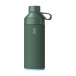 Botella termo de acero y plástico reciclado 1L Ocean Bottle color verde oscuro
