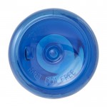Botella de plástico reciclado transparente con tapa de bambú 1L color azul tercera vista