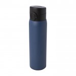 Termo de acero inoxidable reciclado con apertura de botón 450ml color azul marino