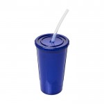 Vasos reutilizables personalizados azul