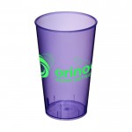 vasos con logo empresa violeta