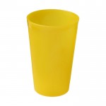 vasos de plástico reutilizables personalizados amarillo