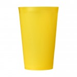 vasos reutilizables personalizados baratos amarillo